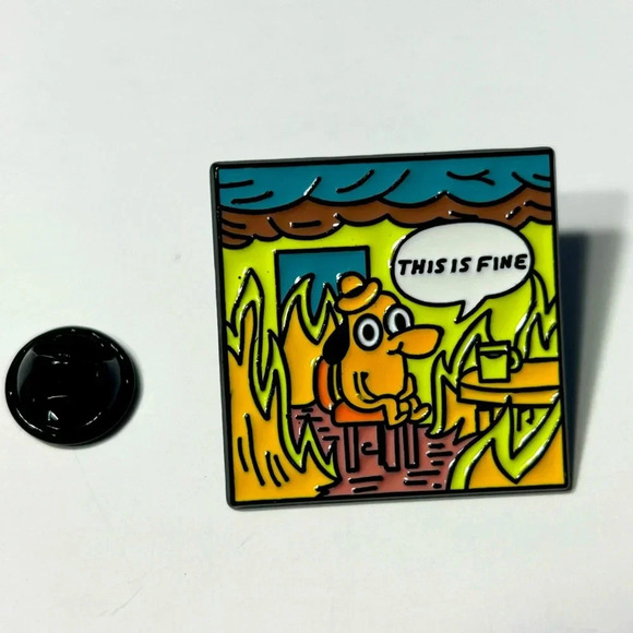Gunshow ‘On Fire’ Comic - This is  fine. Meme Pin 🔥 - Picture 1 of 5